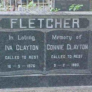 FLETCHER Iva Clayton -1976 :: FLETCHER Connie Clayton -1980