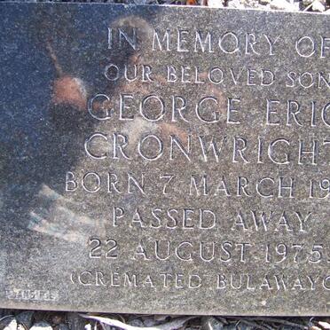 CRONWRIGHT George Eric 1911-1975