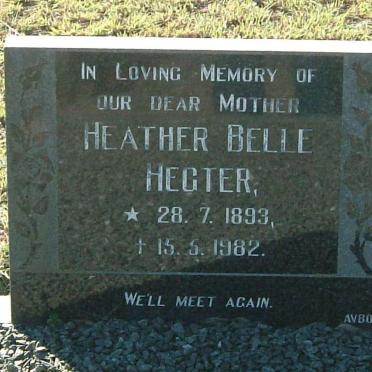 HEGTER Heather Belle 1893-1982