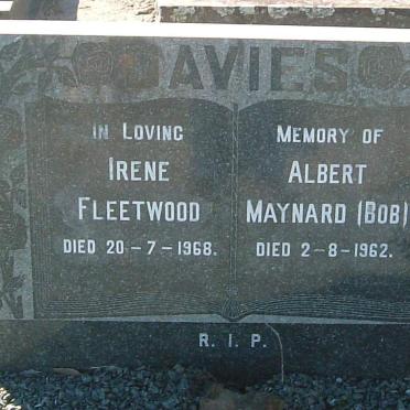 DAVIES Irene Fleetwood -1968 :: DAVIES Albert Maynard -1962