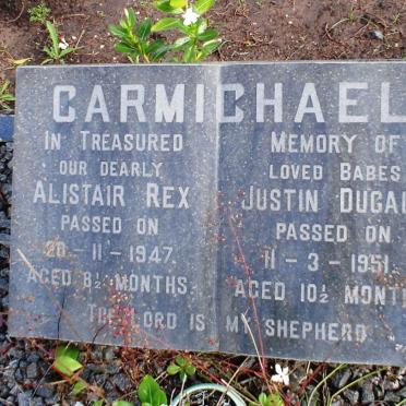 CARMICHAEL Alistair Rex -1947 :: CARMICHAEL Justin Dugald -1951
