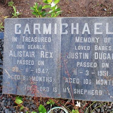 CARMICHAEL Alistair Rex -1947 :: CARMICHAEL Justin Dugald -1951