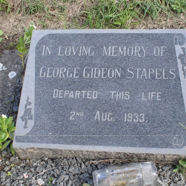 STAPLES George Gideon -1933