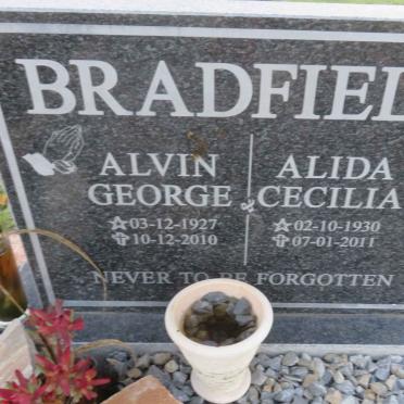 BRADFIELD Alvin George 1927-2010 &amp; Alida Cecilia 1930-2011