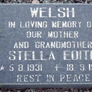 WELSH Stella Edith 1931-1983