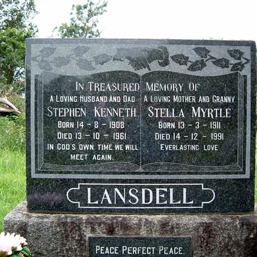 LANSDELL Stephen Kenneth 1908-1961 &amp; Stella Myrtle 1911-1991