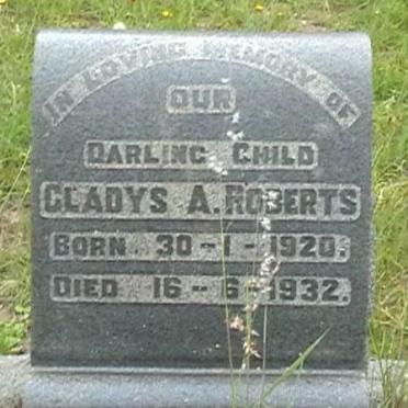 ROBERTS Gladys A.  1920-1932