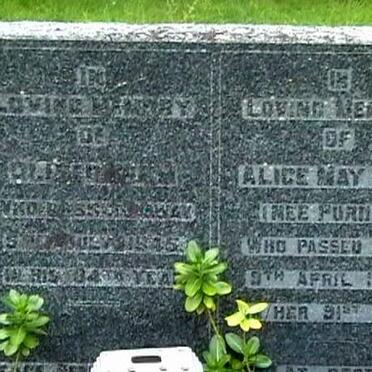TIMM Oliver Thomas -1945 &amp; Alice May PURDON -1962