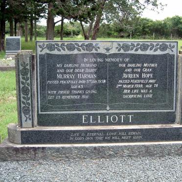 ELLIOTT Murray Harman -1959 &amp; Avreen Hope -1999