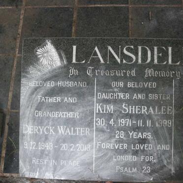 LANDSDELL Deryck Walter 1943-2013 :: LANDSDELL Kim Sheralee 1971-1999