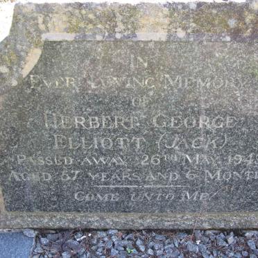 ELLIOTT Herbert George -1949 &amp; Edith Gertrude -1952