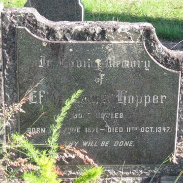 HOPPER Effie Emma nee BOWLES 1871-1947