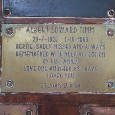 TIMM Albert Edward 1923-1993