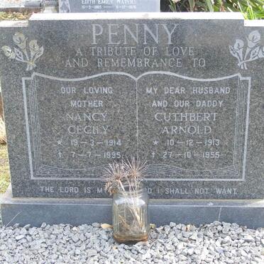 PENNY Cuthbert Arnold 1913-1955 &amp; Nancy Cecily 1914-1995