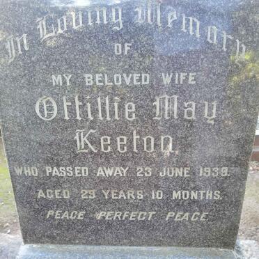 KEETON Ottillie May -1939 