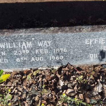 WAY William 1876-1960 & Effie Jane PATERSON -195? 