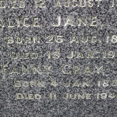 FORD Alice Jane 1864-1909 :: FORD Fanny Gray 1867-1948