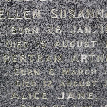 FORD Ellen Susanna 1860-1878 :: FORD Bertram Arthur 1879-1879