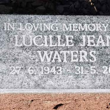 WATERS Lucille Jean 1943-2014