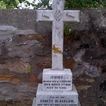 HAWKINS Jemima -1896 :: HAWKINS Ernest Blacklow -1884