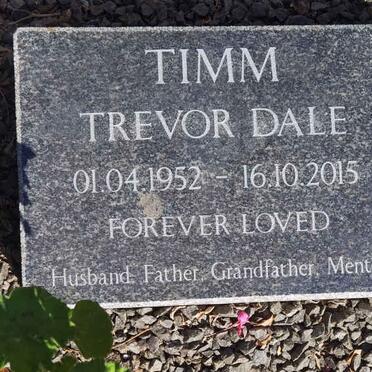 TIMM Trevor Dale 1952 - 2015