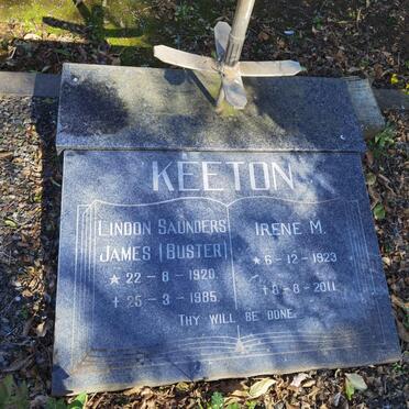 KEETON Lindon Saunders James 1920-1985 & Irene M. 1923-2011
