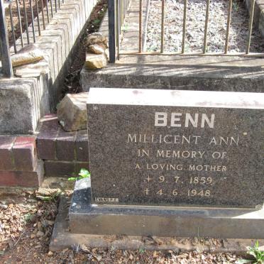 BENN Millicent Ann 1859-1948