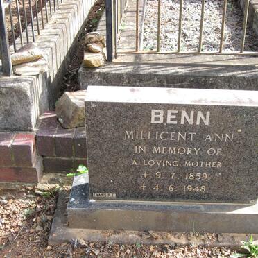 BENN Millicent Ann 1859-1948