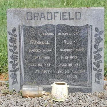 BRADFIELD Russell -1968 &amp; Ruby -1972