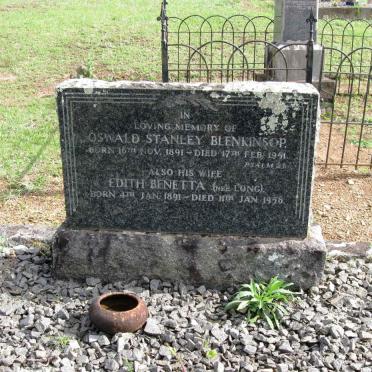 BLENKINSOP Oswald Stanley 1891-1951 &amp; Edith Benetta LONG 1891-1956