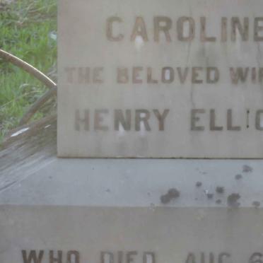 ELLIOTT Henry  -1908 &amp; Caroline -1886