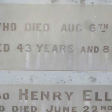 ELLIOTT Henry  -1908 &amp; Caroline -1886