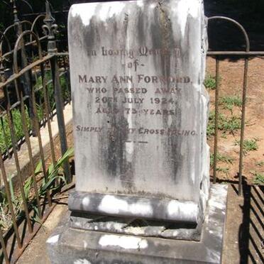 FORWORD Mary Ann -1924