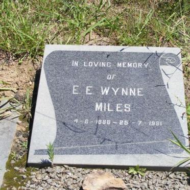 MILES E.E. Wynne 1888-1981