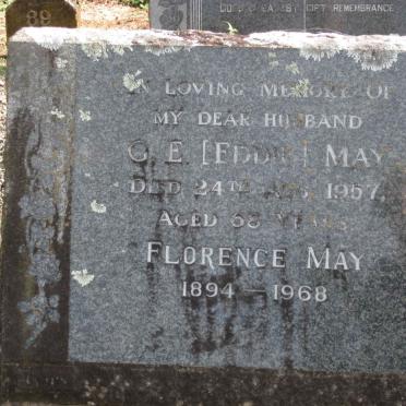 MAY G.E. -1957 &amp; Florence May 1894-1968