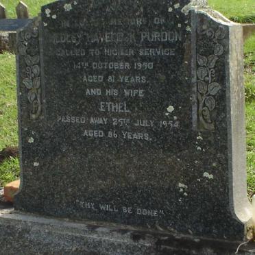 PURDON Hedley Havelock -1950 &amp; Ethel -1954