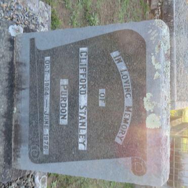 PURDON Clifford Stanley 1904-1976 &amp; Madge 1902-1955