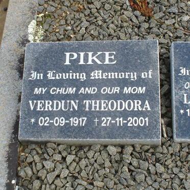PIKE Leslie Melville 1915-2003 &amp; Verdun Theodora 1917-2001