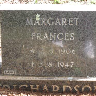 RICHARDSON Margaret Frances 1906-1947