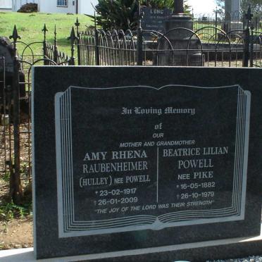 RAUBENHEIMER Amy Rhena previously HULLEY nee POWELL 1917-2009 :: POWELL Beatrice Lilian nee PIKE 1882-1979