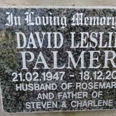 PALMER David Leslie 1947-2011
