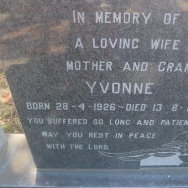 DIXON Bertram 1920-1994 &amp; Yvonne 1926-1989