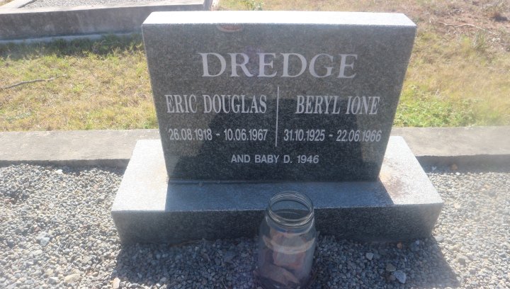 DREDGE Eric Douglas 1918-1967 &amp; Beryl Ione 1925-1966