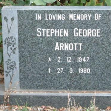 ARNOTT Stephen George 1947-1980