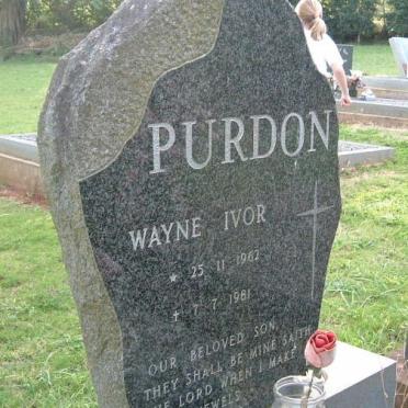 PURDON Wayne Ivor 1962-1981