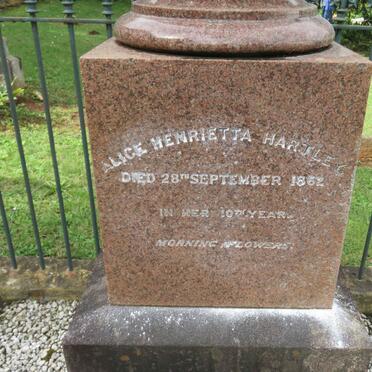 HARTLEY Alice Henrietta -1862