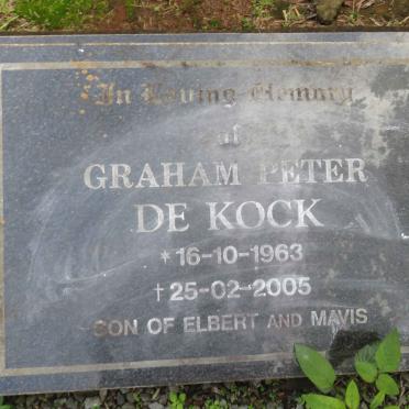 KOCK Graham Peter, de 1963-2005