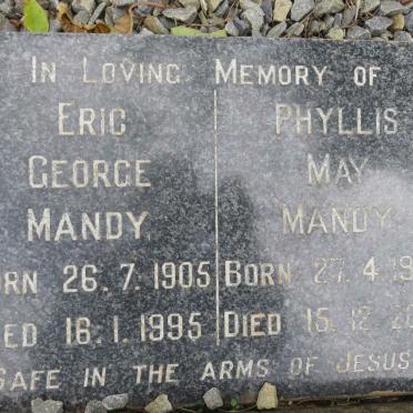 MANDY Eric George 1905-1995 &amp; Phyllis May 1912-2001