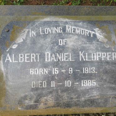 KLOPPER Albert Daniel 1913-1985