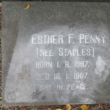 PENNY Esther F. nee STAPLES 1897-1987